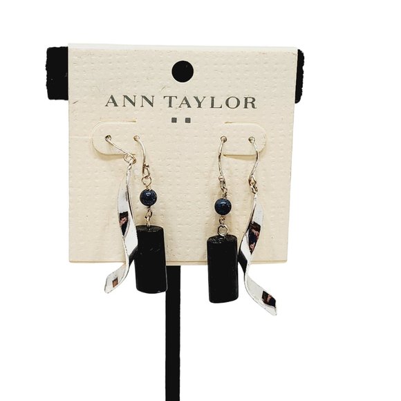 Ann Taylor Earrings (2)‎ Pair - Blue & Silver - NWT - Picture 1 of 4